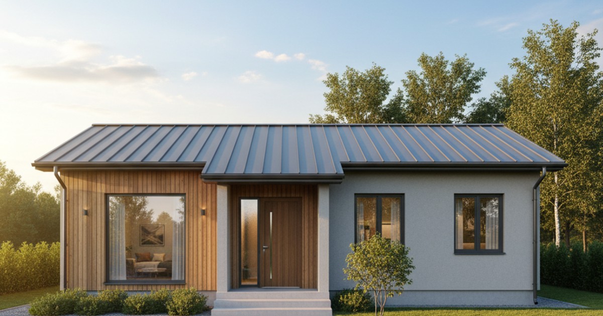 mẫu nhà cấp 4 đẹp 5x20 3 phòng ngủ