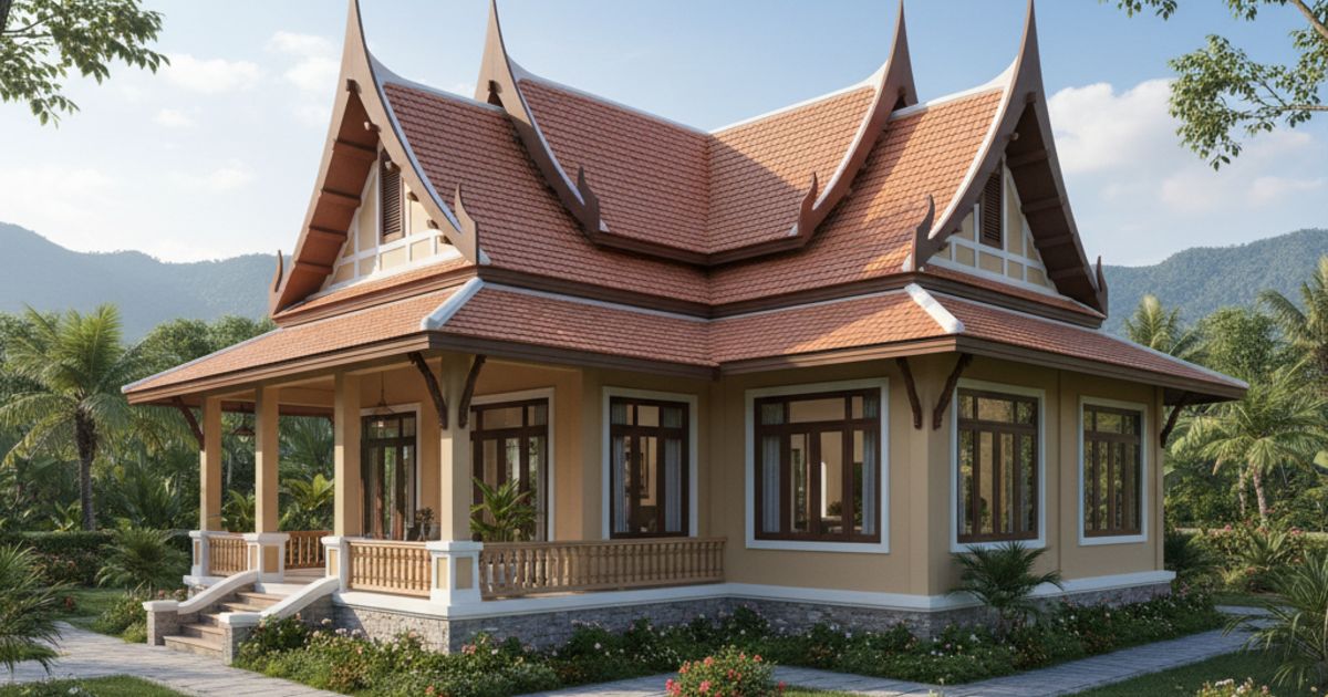 nhà cấp 4 mái thái 140m2