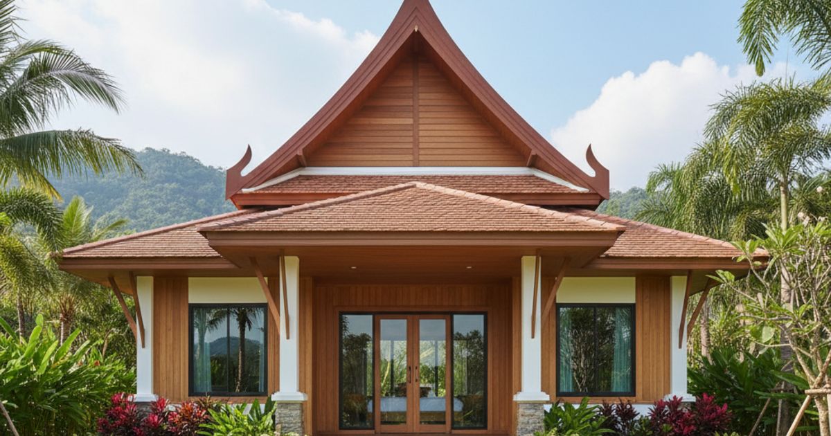 nhà cấp 4 mái thái 2 phòng ngủ