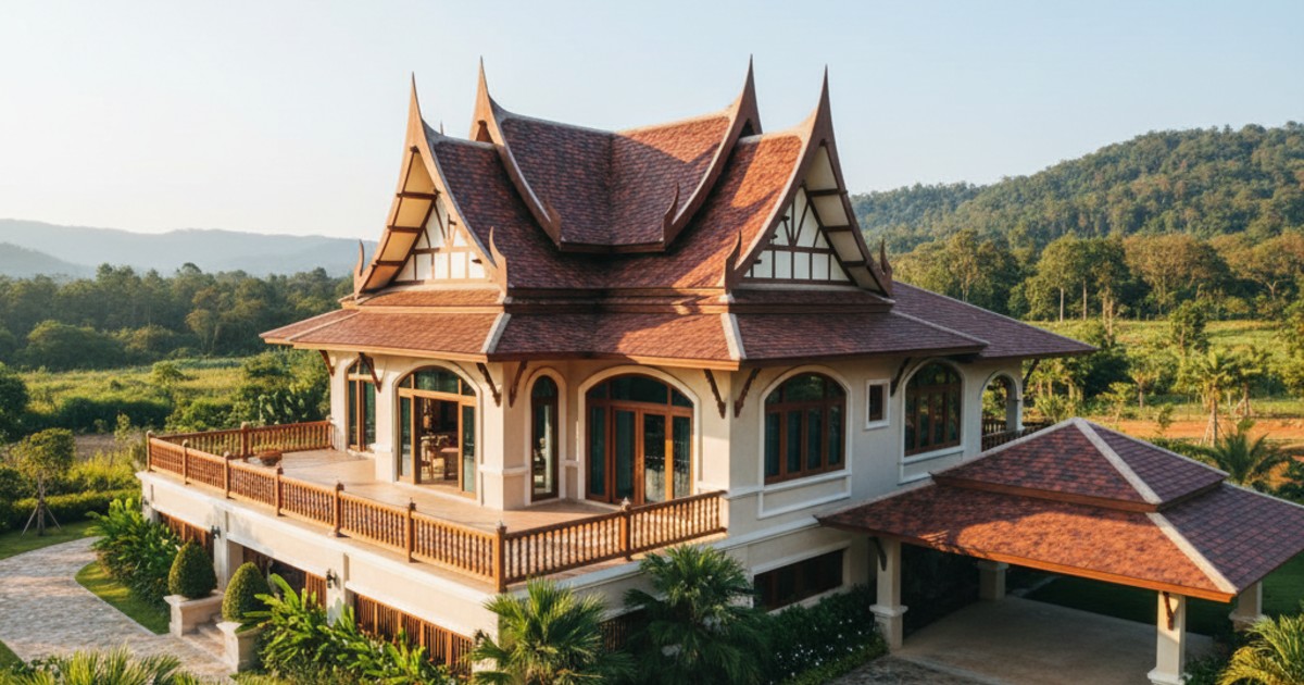 nhà cấp 4 mái thái 200m2