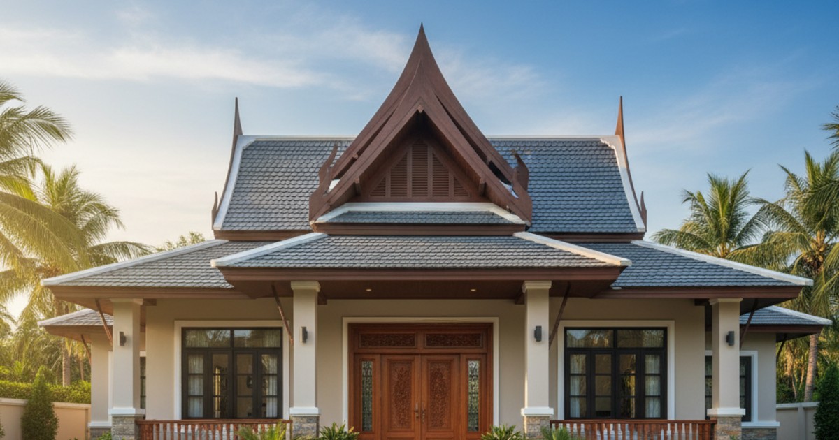 nhà cấp 4 mái thái 3 phòng ngủ 7x15